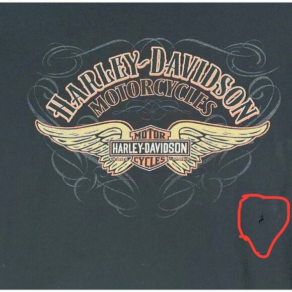 HARLEY-DAVIDSON Vintage Forever Silver Wings Motorcycle Tee Black M Short Sleeve - Picture 9 of 11